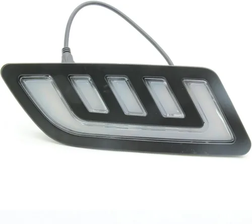 Miniatura 3 de Auto-Tech - 1 par de luces LED de circulación diurna DRL con luz amarilla de repuesto para Nissan NP300/NAVARA 2016-2019