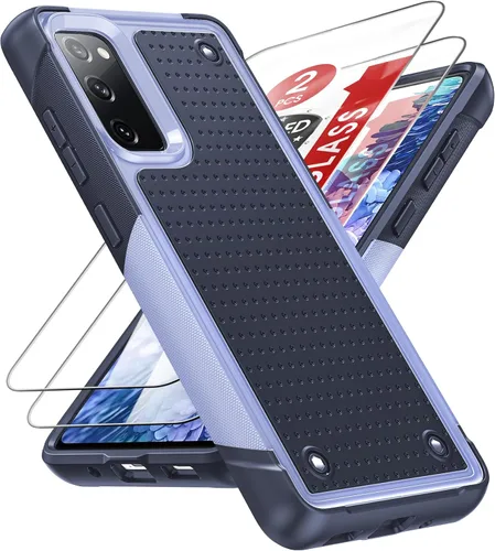 Miniatura 42 de LeYi Funda para Galaxy S21 FE-5G: Funda Samsung S21 FE con protector de pantalla, doble capa protectora de policarbonato duro y TPU suave Android
