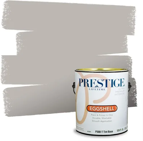 Miniatura 134 de PRESTIGE Paints - Pintura interior e imprimación en uno, 1 galón, cáscara de huevo, pimienta envejecida