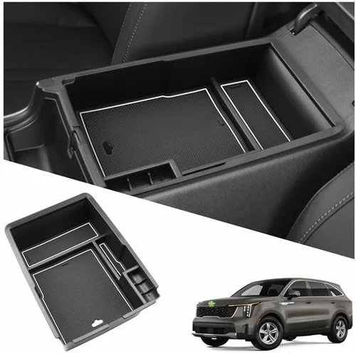 Miniatura 19 de Organizador de consola inferior compatible con Nissan Rogue (S/SL/SV/Platinum) 2021 2022 2023 2024 2025 2026 Nissan Rogue (S/SL/SV/Platinum) Bandeja