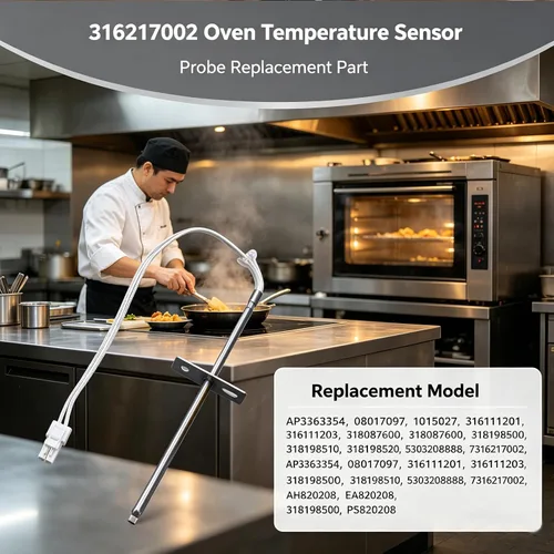 Miniatura 4 de Sensor de temperatura del horno 316217002 Reemplazo para Frigidaire Kenmore – Sonda de ajuste exacto reemplaza AP3363354 1015027 08017097 316111203