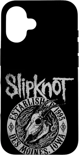 Miniatura 32 de Funda negra oficial de Slipknot Goat Flames para iPhone 17