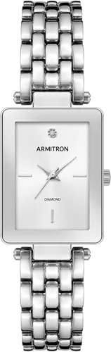 Miniatura 5 de Armitron Reloj de pulsera con brazalete y esfera de diamantes genuinos para mujer, 75-5769