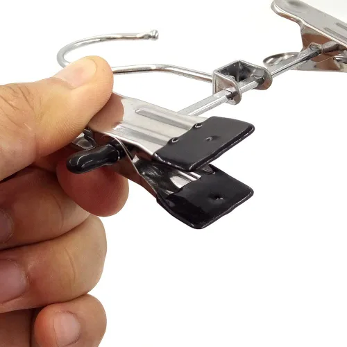 Miniatura 5 de Zapatero Ajustable de Acero Inoxidable Doblador de Pantalones Multifuncional Portátil de Viaje Lavandería Lavadora Estante Ganchos Calcetines Clip