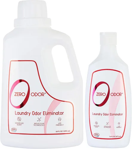 Zero Odor - Eliminador de olores y desodorante para ropa de cama- Ideal para ropa de cama de mascotas y ropa de entrenamiento sudorosa - (16 y 64