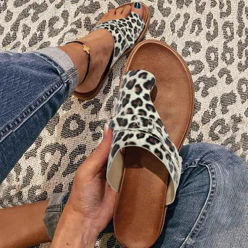 Miniatura 14 de Sandalias planas de verano elegantes para mujer, sandalias ortopédicas para mujer, soporte de arco