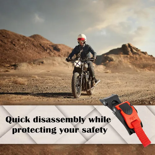 Miniatura 7 de Kit de hebilla de liberación rápida para casco de motocicleta, correa de casco de motocicleta de acero inoxidable, accesorios universales para casco
