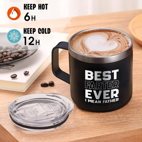 Miniatura 2 de Mejor Padre que Flatea, Quiero Decir Padre, Taza del Día del Padre - Mejor Taza de Papá del Mundo - Taza de Chistes de Papá Taza de Papá Papá Tazas