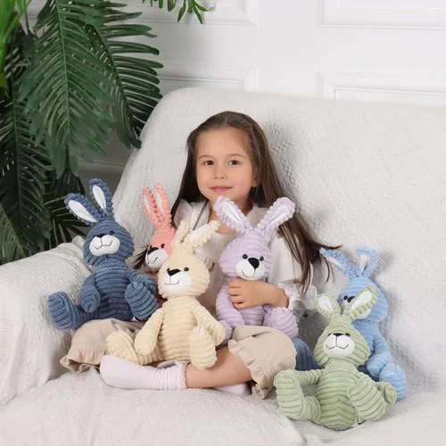 Miniatura 3 de Juguetes Apricot Lamb Conejo Conejito de Peluche de Pana Animal de Peluche Suave y Tierno Perfecto para Niños (Conejito de Pana)
