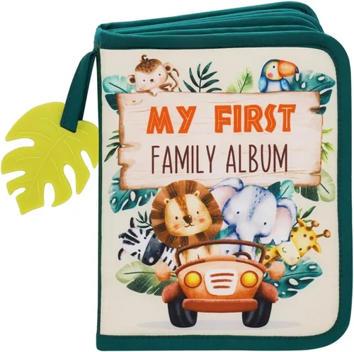 Miniatura 7 de Urban Kiddy™ Mi Primer Álbum Familiar del Bebé Juego de Regalo de Libro Suave de Tela con Fotos para Recién Nacidos, Niños Pequeños y Niños