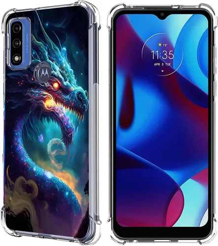 Miniatura 10 de Funda para Moto G Pure/Moto G Power 2022/Moto G Play 2023, Mandala Flower Space Drop Protección a prueba de golpes Carcasa protectora de cuerpo