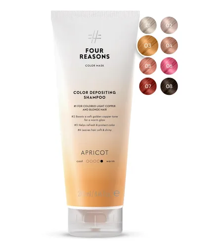 Miniatura 12 de FOUR REASONS Champú de depósito de color para cabello teñido – rubio platinado/gris, tóner de cabello gris sin sulfato, 8.45 onzas líquidas