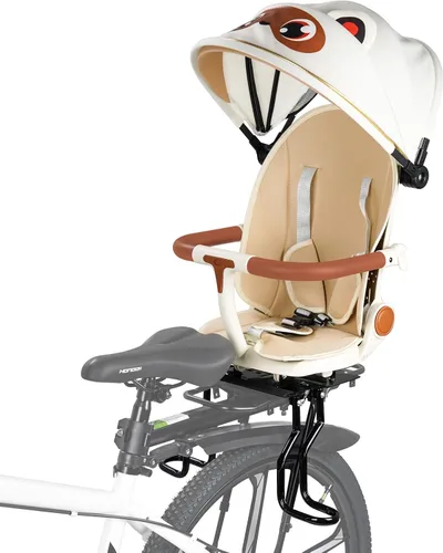 XIEEIX Asiento trasero de bicicleta para niños, asientos de bicicleta para niños montados en la parte trasera, asiento infantil de montaje trasero