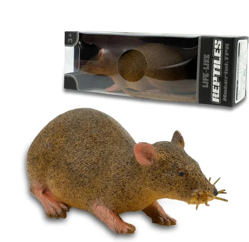Juguete de reptil con ratón, juguete blando de goma suave, juguetes de animales súper elásticos TPR para niños, perfecto para regalos, recuerdos de
