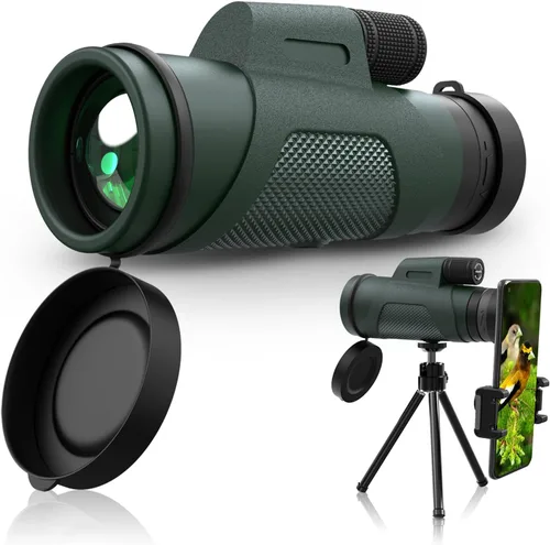 Miniatura 9 de Telescopio monocular portátil de 8 x 42 para adultos, monoculares compactos de alta potencia para observación de aves, senderismo, conciertos, viajes