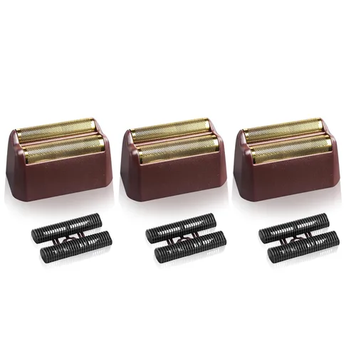 Paquete de 3 láminas de repuesto para afeitadora profesional serie 5 Star Finale y barra de cortadora compatible con cabezales de repuesto Wahl rojo