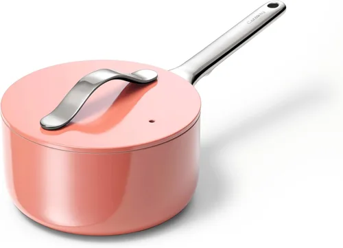 Miniatura 31 de Caraway Sartén antiadherente de cerámica con tapa (3 cuartos de galón), no tóxico, sin PTFE ni PFOA, apto para horno y compatible con todas