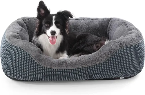 Miniatura 29 de INVENHO Cama para perros pequeños para perros pequeños, camas para gatos de interior, lavable, cama ortopédica para perros, cama cálida suave y Gris
