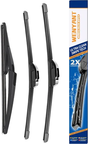 Miniatura 17 de 28"/12"/12" Limpiaparabrisas compatibles con Nissan Versa Note 2014-2019, limpiaparabrisas delanteros y traseros para mi auto, equipo original