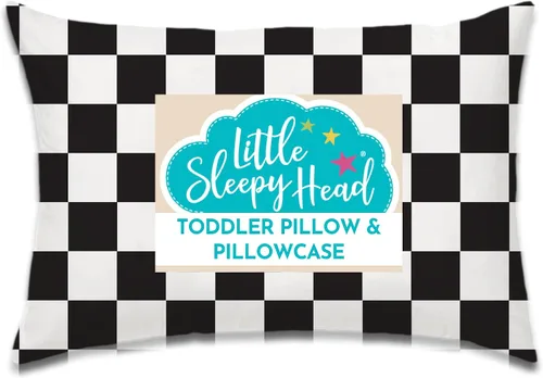 Almohada para niños pequeños Little Sleepy Head con funda 13x18 - Almohada para niños para dormir - Mejor soporte para el cuello Almohada ergonómica