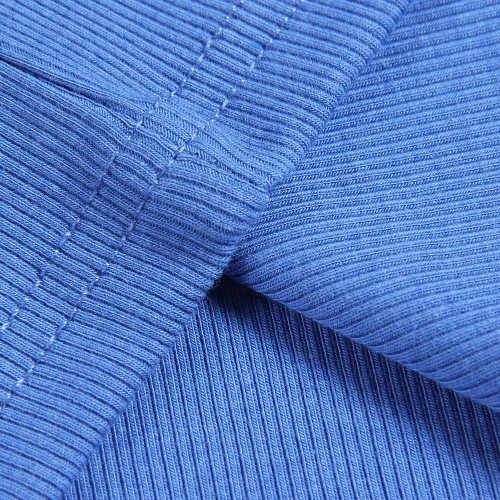 Miniatura 4 de Artfish Camiseta sin mangas con cuello redondo para mujer, de punto acanalado, ajustada, casual