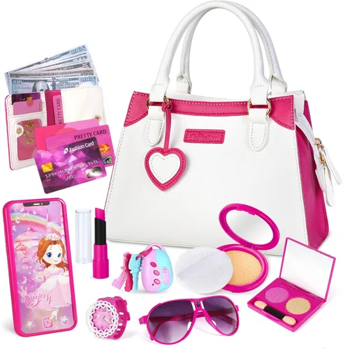 Miniatura 9 de Bolso de juego Shemira para niñas pequeñas, juguetes de princesa de simulación para niñas de 3, 4, 5, 6, 7, 8 años, regalo de Navidad y cumpleaños