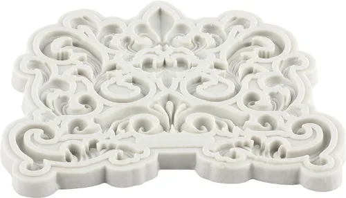Miniatura 8 de Molde de Fondant Barroco Moldes de Silicona de Volutas de Calados de Encaje Moldes de Filigrana 3D Esculpidos para Decoración de Tartas de Azúcar