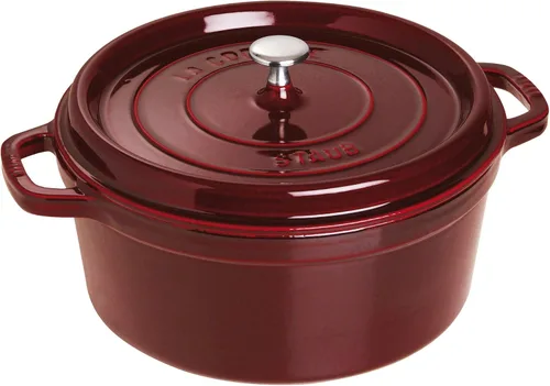 Miniatura 10 de Staub Cocotte Redonda de Hierro Fundido de 5.5 cuartos - Grenadine, Hecho en Francia Granadina