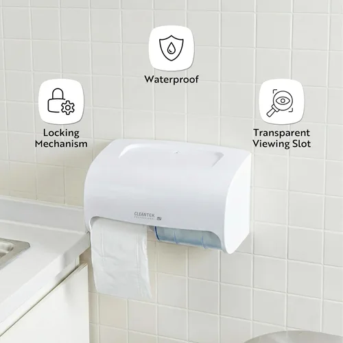 Miniatura 4 de Restaurantware Clean Tek Professional - Dispensador de papel higiénico comercial de 10.4 x 6.3 x 6.3 pulgadas, 1 dispensador de papel higiénico