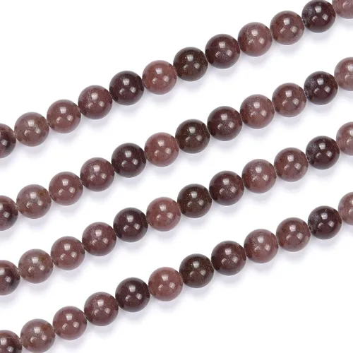 Miniatura 42 de Adabele - 35 piezas de piedras preciosas curativas de cristal de sugilita púrpura natural de 10mm (0.39 pulgadas), cuentas redondas sueltas