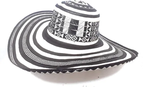 Miniatura 22 de Sombrero colombiano Sombrero Sinuano Arrow Cane Caña Flecha Vueltiao Hecho por Auténticos Indígenas Colombianos