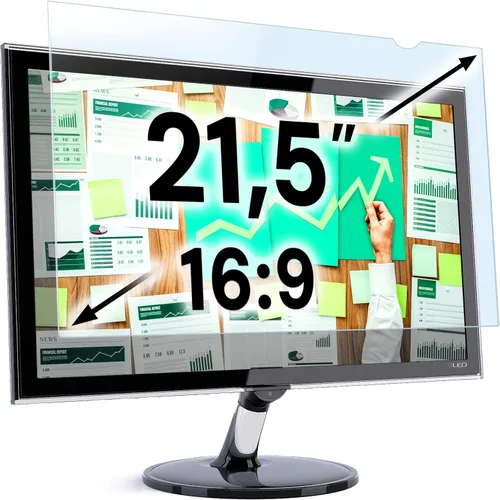 Miniatura 38 de VINTEZ Protector de pantalla de luz azul para monitor de computadora y portátil de 14 pulgadas, película de bloqueo de luz azul anti-UV para PC