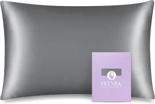 Olesilk - Funda de almohada 100% seda con cremallera oculta para la belleza del cabello y la piel, ambos lados, 19 milímetros (0.74 pulgadas),