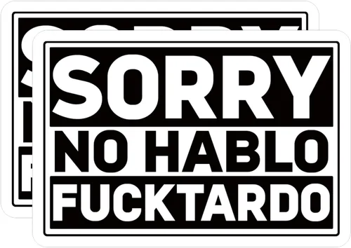 Miniatura 2 de 3 calcomanías divertidas para casco de Sorry No Hablo, 2.5 pulgadas, construcción, trabajador, unión (3, 2.5 pulgadas)