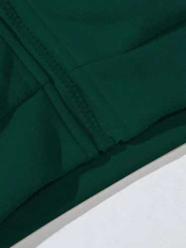 Miniatura 3 de SHENHE Sudadera con capucha con capucha y cordón ajustable para hombre con estampado gráfico y cremallera
