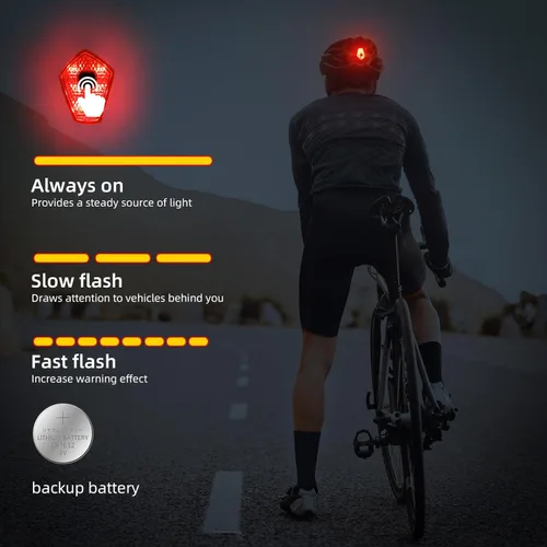 Miniatura 5 de Casco de bicicleta para hombre y mujer, casco de bicicleta Shinmax con luz trasera y visera desmontable Negro/rojo/blanco