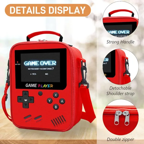 Miniatura 2 de Lonchera para niños para la escuela, bolsa de almuerzo para niños gamers para niños y niñas, lonchera aislada para videojuegos impermeable a prueba