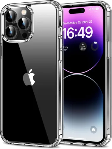Miniatura 96 de HOOMIL Funda para iPhone 7 Plus/iPhone 8 Plus de 5.5 pulgadas, no amarillea, protección contra caídas, cubierta trasera dura transparente