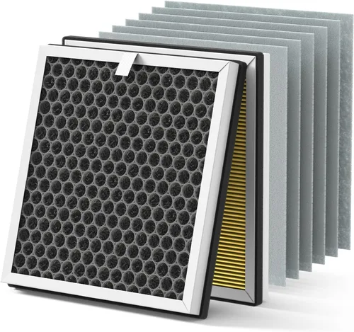Miniatura 8 de Filtros de repuesto 3 en 1 H13 True HEPA para purificador de aire Pure Enrichment PureZone (PEAIRPLG) - 3 HEPA + 6 prefiltros