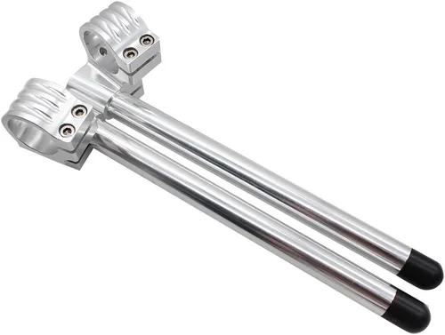 Miniatura 2 de 1.339 in 7/8 "motocicleta aluminio CNC regular tenedor tubo clip en manillar ajuste universal bicicleta Cafe Racer negro