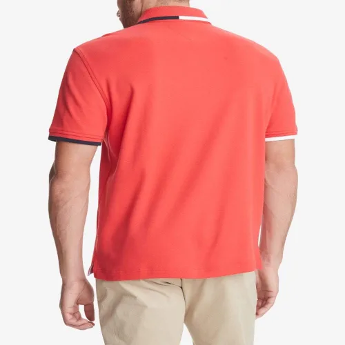 Miniatura 2 de Tommy Hilfiger Camisa polo de algodón de manga corta para hombre con ajuste personalizado