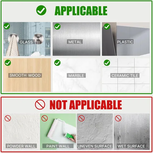 Miniatura 8 de Ganchos de Ventosa para Ducha, Ganchos de Toalla Sin Taladrar para Pared de Baño, Cocina, Vidrio, Espejo, Azulejos - Ideales para Colgar Toallas