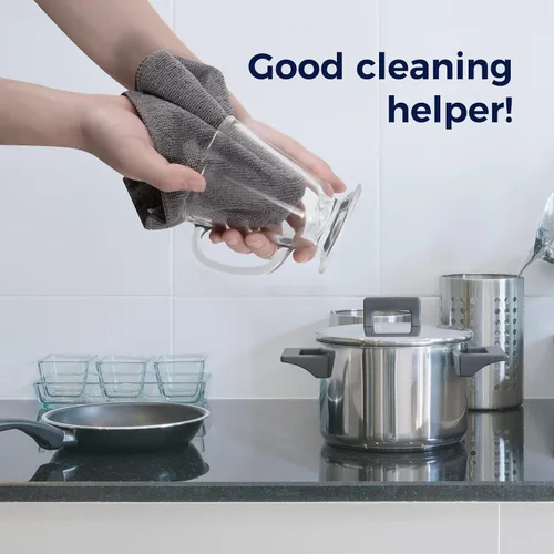 Miniatura 4 de CLICK CLEAN Paños de limpieza de microfibra, paquete de 24, tamaño 12 x 16 pulgadas, sin pelusas, sin rayas, toallas de limpieza reutilizables