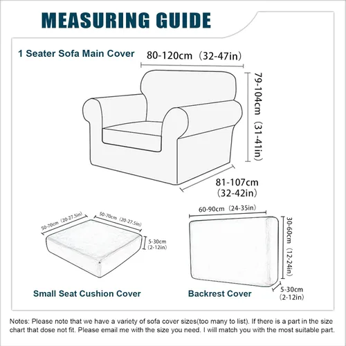 Miniatura 2 de Funda para Sofá de Terciopelo, Fundas Elásticas para Sofá para Funda Principal Separada/Respaldos y Cojines de Asiento, Funda para Sofá, para Fundas
