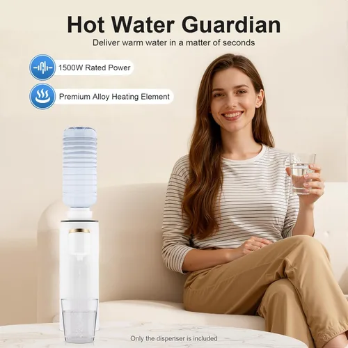 Miniatura 3 de Dispensador de agua caliente instantáneo, mini dispensador de agua caliente portátil de escritorio para viajes, máquina de agua mineral embotellada