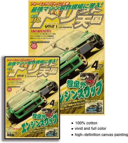 Miniatura 3 de VejiA JDM - Póster de automóvil para pared, impresiones artísticas de auto apanese, impresiones artísticas de superdeportivo