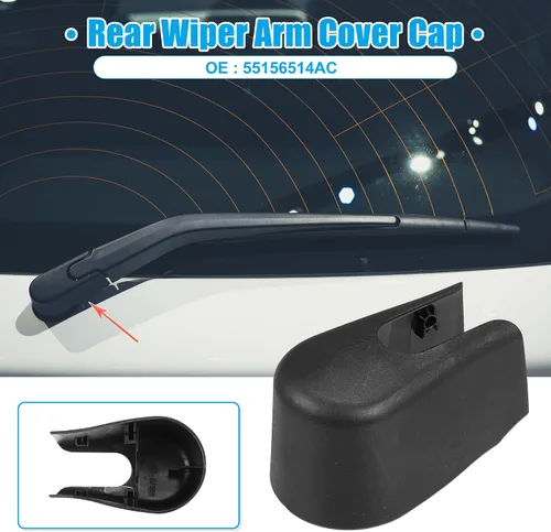 Miniatura 2 de ACROPIX Tapa de tuerca de brazo de limpiaparabrisas trasero para Volvo XC90 - Paquete de 1 negro