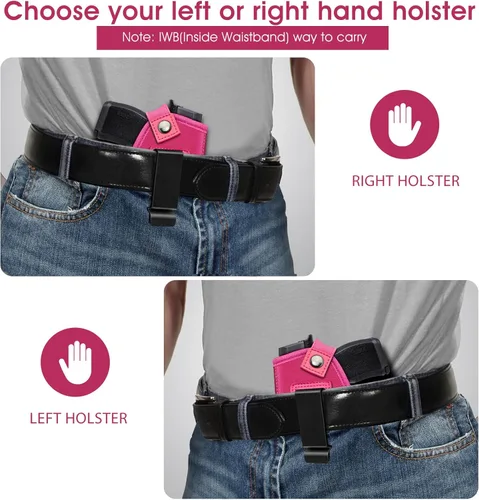 Miniatura 2 de Funda de pistola para mujeres/hombres, fundas IWB universales para transporte oculto, fundas de pistola diestra/siniestra, compatibles con S&W M&P