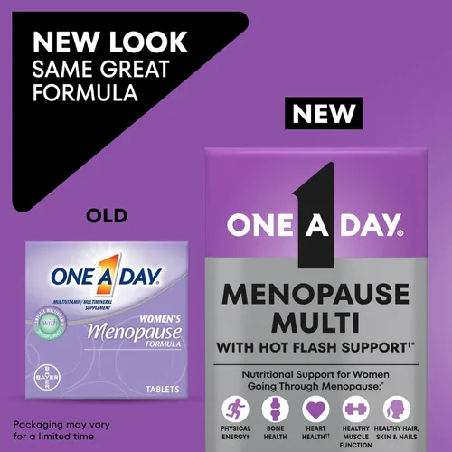 Miniatura 2 de One A Day Multivitamínico de menopausia para mujeres con vitamina A, vitamina C, vitamina D, vitamina E y zinc para apoyo a la salud inmunológica