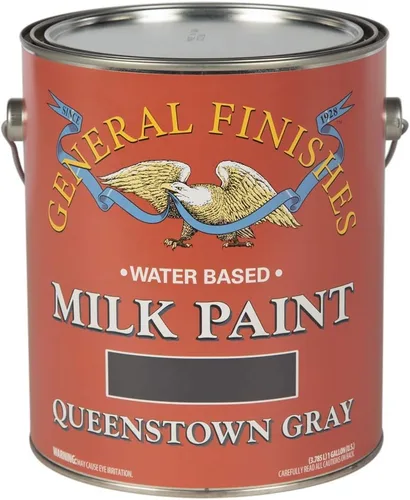 Miniatura 20 de General Finishes Pintura de leche a base de agua, 1 cuarto de galón, lino